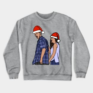 Distracted Boyfriend Memes Christmas Couple Crewneck Sweatshirt